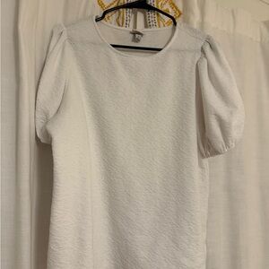 a new day White Textured Blouse